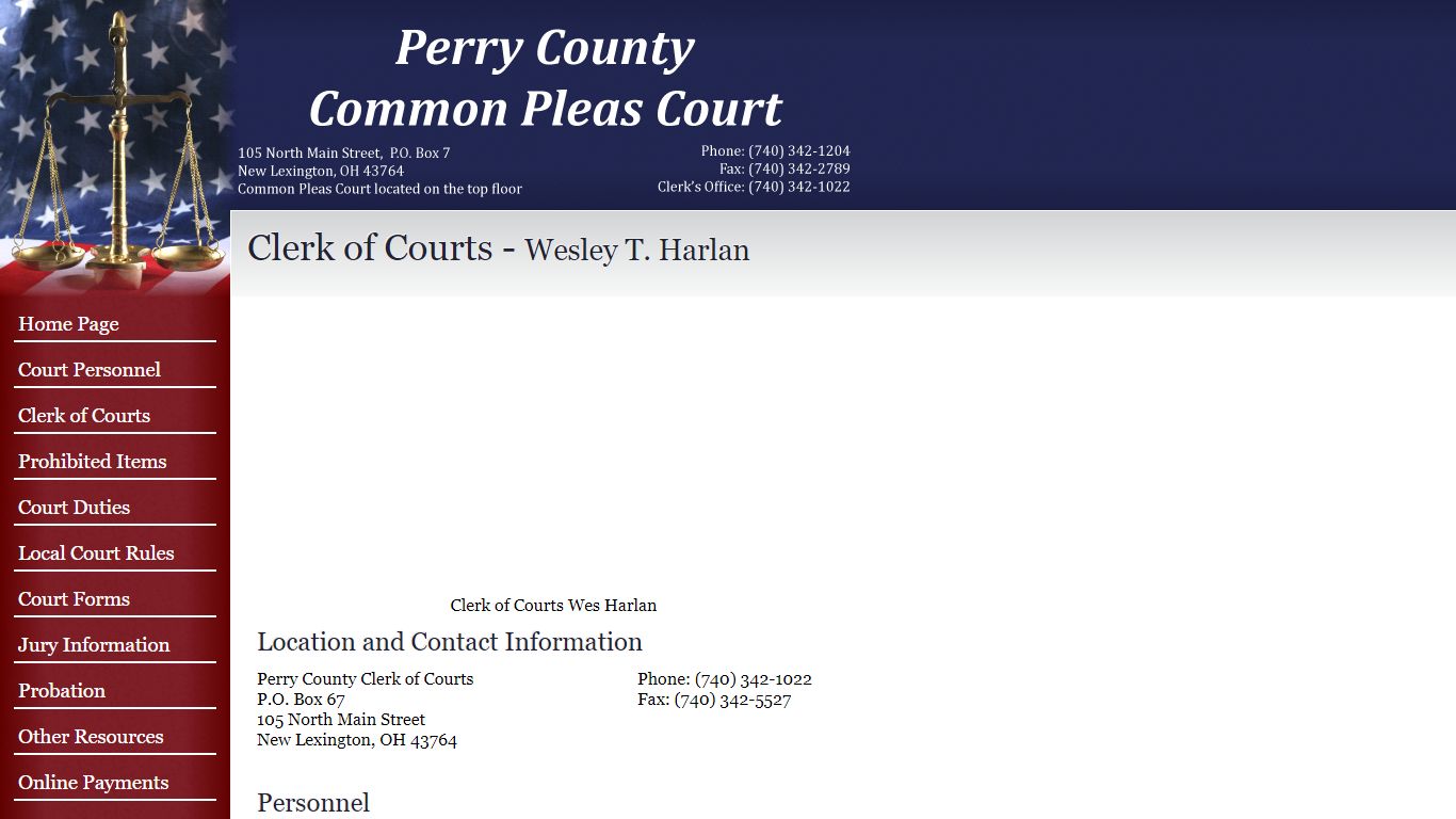 Perry County Common Pleas Court - Clerk of Courts